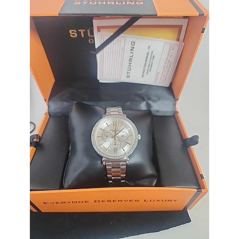 Women's Stuhrling Original Women's Stainless Steal Crystals Watch 143723